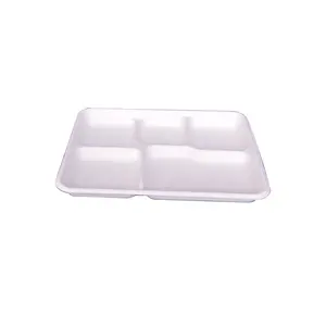 Environmentally Friendly And Biodegradable Disposable Bagasse Dishes Disposable Trays