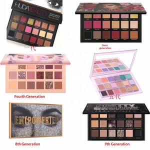 Paleta de Sombras de Ojos <span class=keywords><strong>Huda</strong></span> de 18 Colores, Dorado Desértico, Resistente al Agua, Reverse Rose Snowflake, 1ª y 3ª Generación - Product Image 2