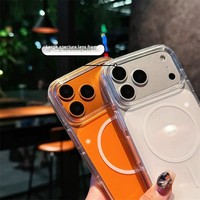 Coque de téléphone portable populaire en TPU acrylique à absorption magnétique, design épuré, antichute pour iPhone 18 17 16 15 14 13 12 11 Pro Max