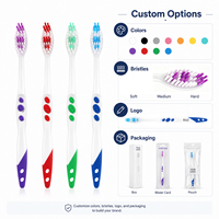 Brosse à dents orthodontique OEM ODM, usine de moules propre, impression de logo personnalisé, emballage personnalisé, emballage individuel, CE FDA
