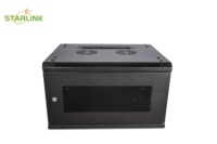 Armoire réseau murale Starlink 6U, rack 19 pouces, 600x450x370mm, en acier laminé à froid SPCC, pour serveur de données