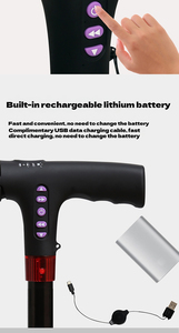 ไม้เท้าปรับได้ไม้เท้าสแตนเลสสำหรับผู้ใหญ่ - Product Image 6