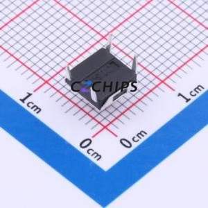 TS-1080D-A7B2-D2 Tactile Switch Through hole Component (THT) Switch Single Pole Single Throw Round Button 1.8N Through Hole - Product Image 2