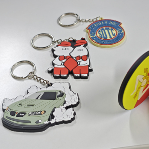 CCH Wholesale Customised Logo 2D Soft Rubber Rubber <b>Keychains</b> Custom PVC KEYCHAIN - Product Image 5