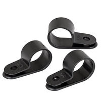 Clips de câble en forme de C réglables en plastique, pince de câble en nylon pour l'organisation des câbles