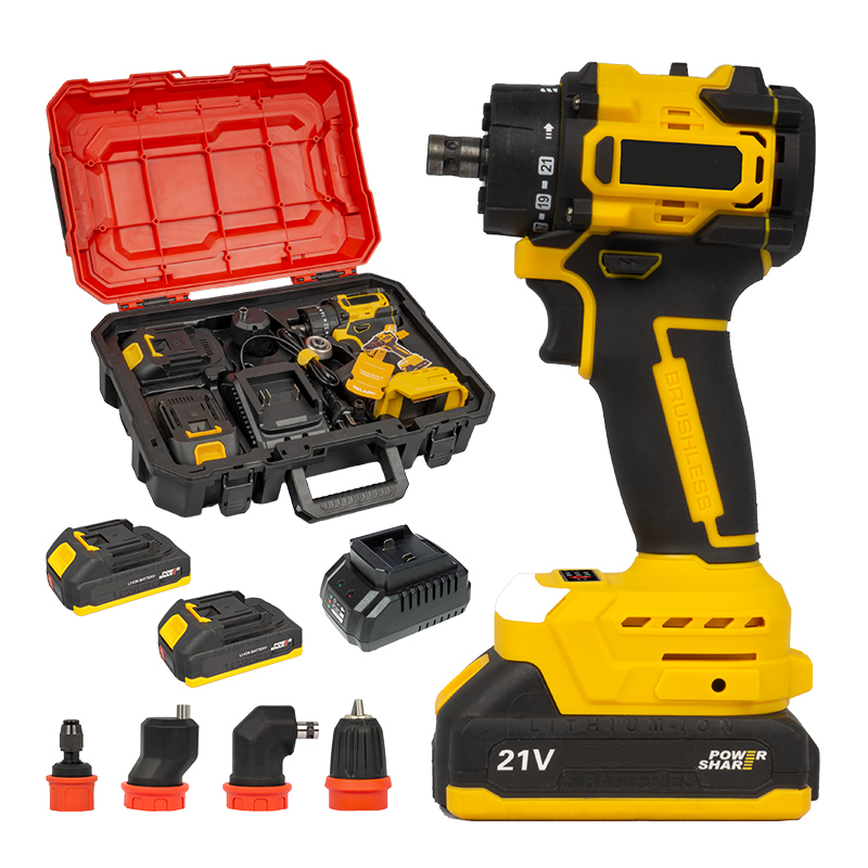 Hantechn Portable Rechargeable Lithium Battery Inverter Dc-Av Converter Power Tools N in 1 Power Drill Set for Outdoor Operation · image 1