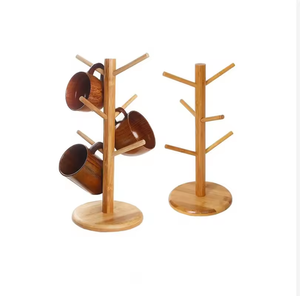 ที่วางแก้วไม้ไผ่ในห้องครัวที่วางแก้วกาแฟต้นไม้ชุดที่วางแก้วแบบนอร์ดิก - Product Image 3