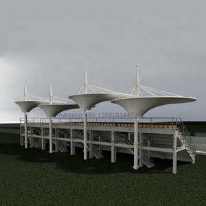 Toldo de tribuna de tela extensible, toldo de techo de tribuna con estilo paraguas. - Product Image 2