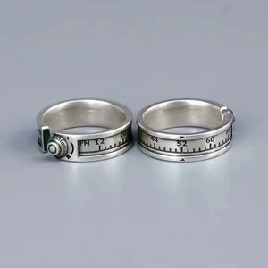 52 Hz <b>Couple</b> <b>Ring</b> Creative Numbers His or Hers <b>Matching</b> <b>Couple</b> <b>Ring</b> Engagement Bands Jewelry Gifts for Christmas Valentine's Day - Product Image 6