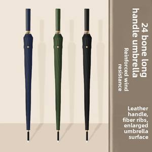 <span class=keywords><strong>Parapluie</strong></span> publicitaire personnalisé extra-large à 24 baleines, résistant au vent, pour deux personnes, avec logo imprimé, à long manche, idéal comme cadeau d'affaires - Product Image 1