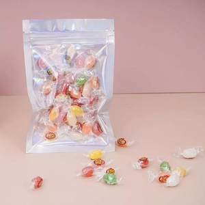 <span class=keywords><strong>100</strong></span> Cái Laser Cầu Vồng Ba Chiều Túi Giấy Bạc 4X6 Inch Chống Mùi Có Thể Khóa Lại Túi Mylar Đựng Thực Phẩm Có Khóa Kéo Trong Suốt - Product Image 6