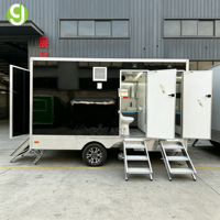 Remorque Sanitaire Goeasy à Accès Facilité pour Événements, Mariages, Fêtes, Location – 4 Cabines