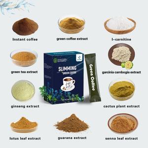 Laicuherb Slim Green Coffee, herbes naturelles, poudre instantanée pour la perte de poids, régime alimentaire sain, contrôle du poids, café au Ganoderma, boîte amincissante - Product Image 3