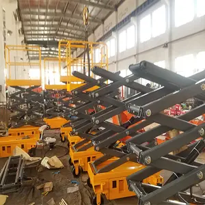 Hot Sale Self-propelled Aerial Scissor Work Platform 12m Lift Electric Scissor Lift Work Platform