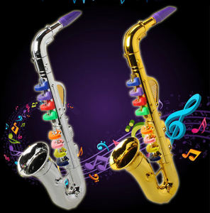 सिमुलेशन आठ-टोन सैक्सोफोन बच्चों खेलने तुरही electroplated संगीत खिलौने प्रारंभिक शिक्षा खिलौने - Product Image 2