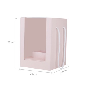 Portable Transparent Window Flower <b>Box</b> Valentine's Day Surprise <b>Gift</b> <b>Box</b> With Rope - Product Image 5