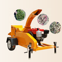 Broyeur à bois électrique YB-6130 Hicas avec moteur et pompe de 22 kW pour le broyage des branches d'arbres et des bûches