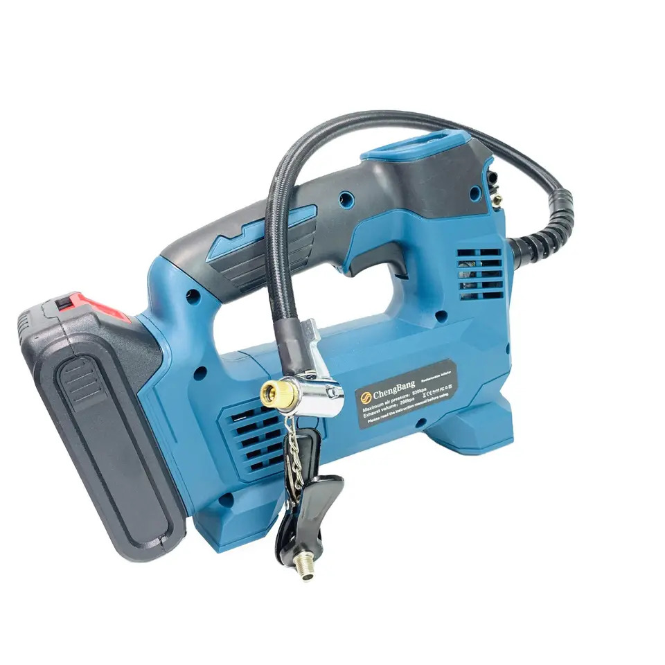 20V Portable Outdoor Lithium Electric Tyre Inflators 830kpa Rechargeable Tire Inflatable Pump Cordless Mini Air Compressor Pump