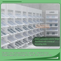 New Design Carpet Rug Display Fabric Plastic Rack Fabric Sample Holder Display Tower Carpet Sample Display Rack