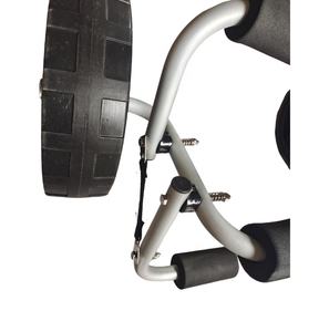 100lbs पोर्टेबल kekeker परिवहन ट्रॉली के साथ फ्लैट फ्री व्हील पु/रबर चक्र के साथ कनायक परिवहन ट्रॉली - Product Image 6