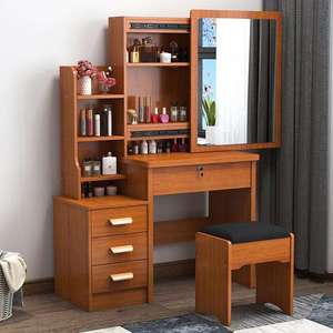 <span class=keywords><strong>Commode</strong></span> en bois blanc avec miroir de maquillage et tabouret – Offre spéciale <span class=keywords><strong>pour</strong></span> <span class=keywords><strong>chambre</strong></span> à coucher – Style MDF - Product Image 5