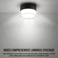 Plafonnier LED encastré sans découpe, double couvercle en acrylique, boîtier en aluminium, pour couloir intérieur et salon