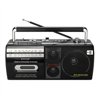 Cassette Antique Lecteur Longue Portée Old Vintage Am Fm Usb TF BT Cassette Record Radio Portable