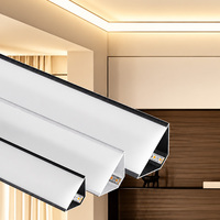 Corniche de plafond en aluminium pour projets hôteliers, moulure de couronne anodisée antirouille, taille personnalisée pour la décoration intérieure commerciale, vente en gros
