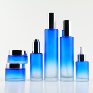 Ensemble de pots de crème pour soins de la peau vides de luxe de 15 30 g 60 100 120 200 ml, emballage en verre, flacon de sérum cosmétique, flacon de toner avec pompe pulvérisateur - Product Image 3