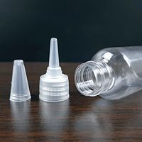 Bouteille compte-gouttes transparente en plastique de 5 ml à 250 ml pour peinture au sable, colle, lotion et pigment – Vente en gros