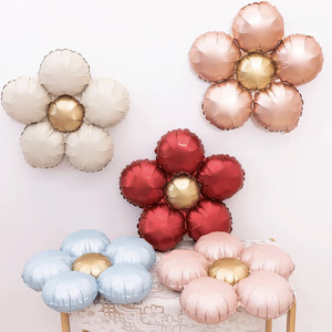 Nouveau ballon de fleur de Saisy à cinq pétales mat pour les décorations de fête d'anniversaire d'enfants - Product Image 1
