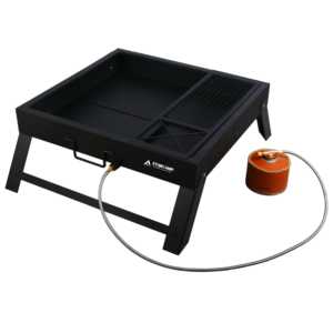 Barbecue portable de <span class=keywords><strong>camping</strong></span> <span class=keywords><strong>en</strong></span> plein air STARCAMP, au <span class=keywords><strong>gaz</strong></span> et au charbon de bois, style Moyen-Orient, avec sac de transport - Product Image 2