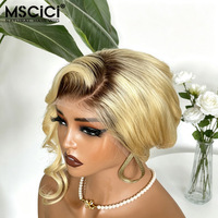 Perruque Lace Front Blonde 613 Cheveux Vierges HD Lace Sans Colle Ligne de Cheveux Naturelle Prête à Porter Marque MSCICI