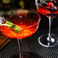 Verres à vin à pied martini vintage gaufrés 9,5 oz, coupes à champagne et gobelets à cocktail