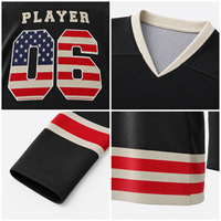 Jersey Latihan Hoki Es dengan Pola dan Warna Nama serta Nomor yang Dapat Dipersonalisasi untuk Tim Klub Remaja dan Dewasa, Grosir dan Pesanan Tim