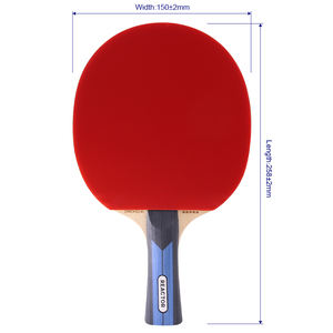 مفاعل: مضرب تنس الطاولة الاحترافي-AYOUS + KIRI من 7 طبقات من الخشب الخالص مقابض مستقيمة/أفقية - Product Image 6