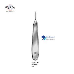 Instrument chirurgical Collin en acier inoxydable n° 9 Manches de scalpel essentielles pour la base des instruments chirurgicaux - Product Image 5