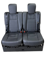 Lit double électrique en cuir Nappa imperméable de luxe LXRV pour camping-car/van/autocaravane/minibus/caravane/MPV