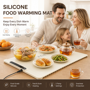 Alfombrilla Calentadora de Alimentos Rectangular de Silicona BZHUO, Resistente al Calor, Reutilizable, para Mantener la Temperatura de los Alimentos - Product Image 1