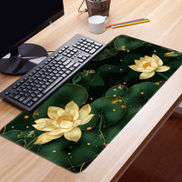 Accessoires d'ordinateur en caoutchouc naturel personnalisés Base antidérapante Tapis de souris de jeu étanche avec tapis de bureau pour le bureau ou les jeux