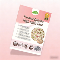 Riz instantané populaire tricolore de quinoa et konjac, faible en gras, riz shirataki sec à préparer, 100g, sans cuisson ni vapeur, prêt à consommer, 15-20 portions