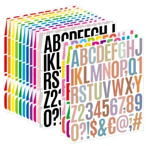 15 Kleuren Vinyl Grote Letter Stickers 2 Inch Alfabet Stickers Label Zelfklevend Voor Klaslokaal Prikbord Mailbox Diy