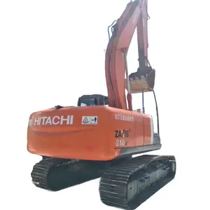 Earthmoving máy móc xây dựng hạng nặng sử dụng máy xúc Hitachi zx210h từ Nhật Bản để bán trong kho công ty