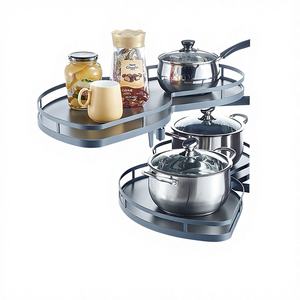 ตะกร้ามุมดีไซน์ยูเอฟโอทันสมัยสำหรับจัดเก็บในตู้ครัว พร้อมแผ่นกันลื่น - Product Image 1