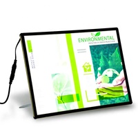 Cadre d'affichage personnalisé avec rétroéclairage, panneau mural, enseigne lumineuse LED, panneau publicitaire, menu, boîte à lumière ultra-fine