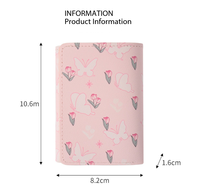 Dompet Lipat Tiga Kreatif Lucu Kapasitas Besar Slot Multi-Kartu Tas ID Dompet Koin Dompet Lipat Multifungsi Pelajar untuk Wanita
