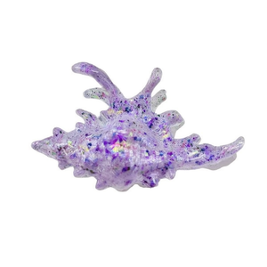 Fermacapelli a Forma di Conchiglia Maculata 10,5 Cm, Accessorio per Capelli da Donna - Product Image 2