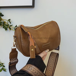 กระเป๋าสะพายไหล่ทรงบอสตัน ดีไซน์เรโทร สีพื้น ยอดนิยม พร้อมซิป แฟชั่นทันสมัย - Product Image 3