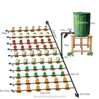 Réservoir d'eau pliable en PVC de 750 L, système d'irrigation goutte à goutte pour ferme, kit de système d'irrigation, baril d'arrosage, système d'irrigation 500 1000 m2