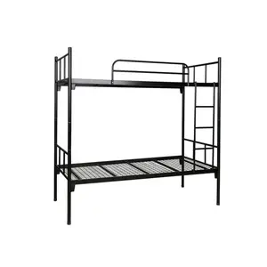 Tahan lama dibongkar twin bed metal bunk bed untuk dewasa dengan mesh grid